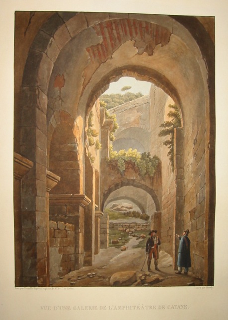  Vue d'une galerie de l'amphitéà¢tre de Catane 1822-1826 Parigi